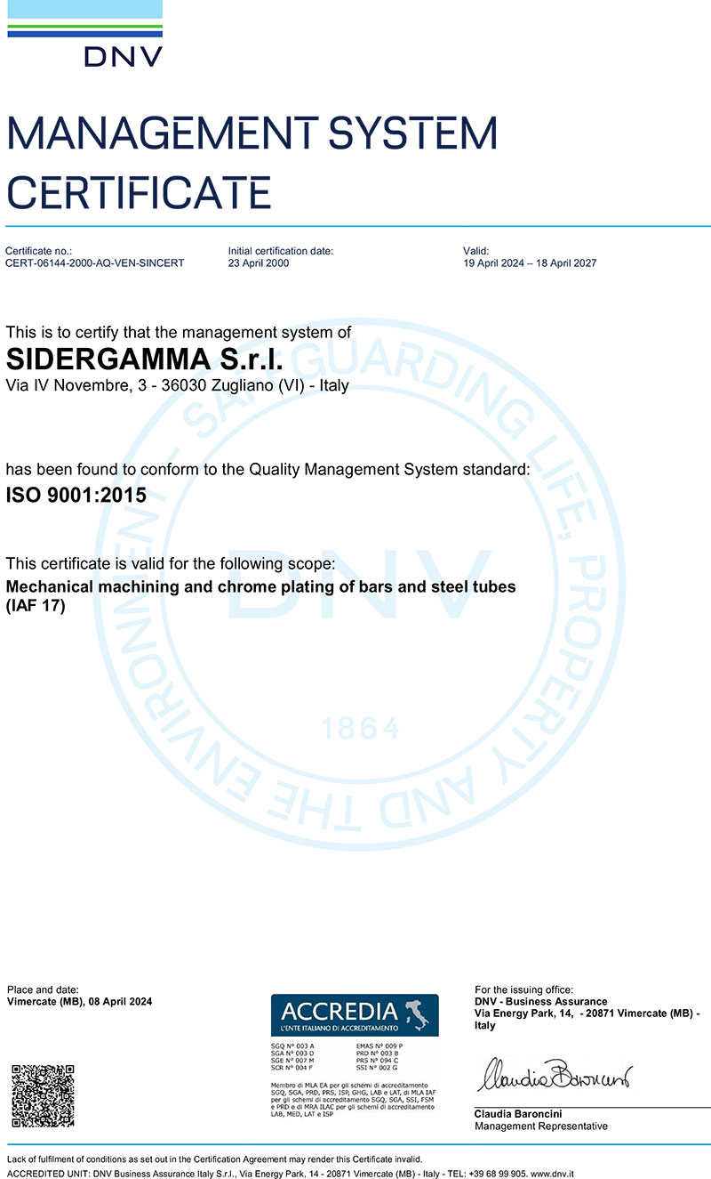 Siehe die Bescheinigung ISO-9001